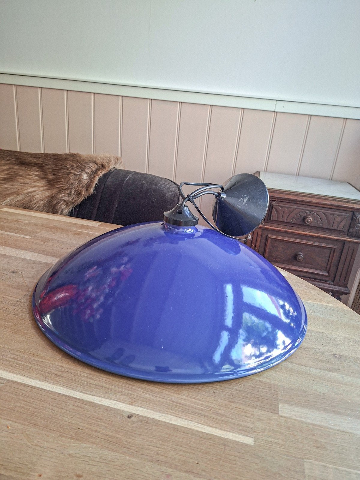 Emaille lamp, Ophalen of Verzenden