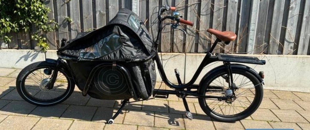 Johnny Loco bakfiets - Coupe -, Fietsen en Brommers, Ophalen, Huif, Zo goed als nieuw, 2 kinderen