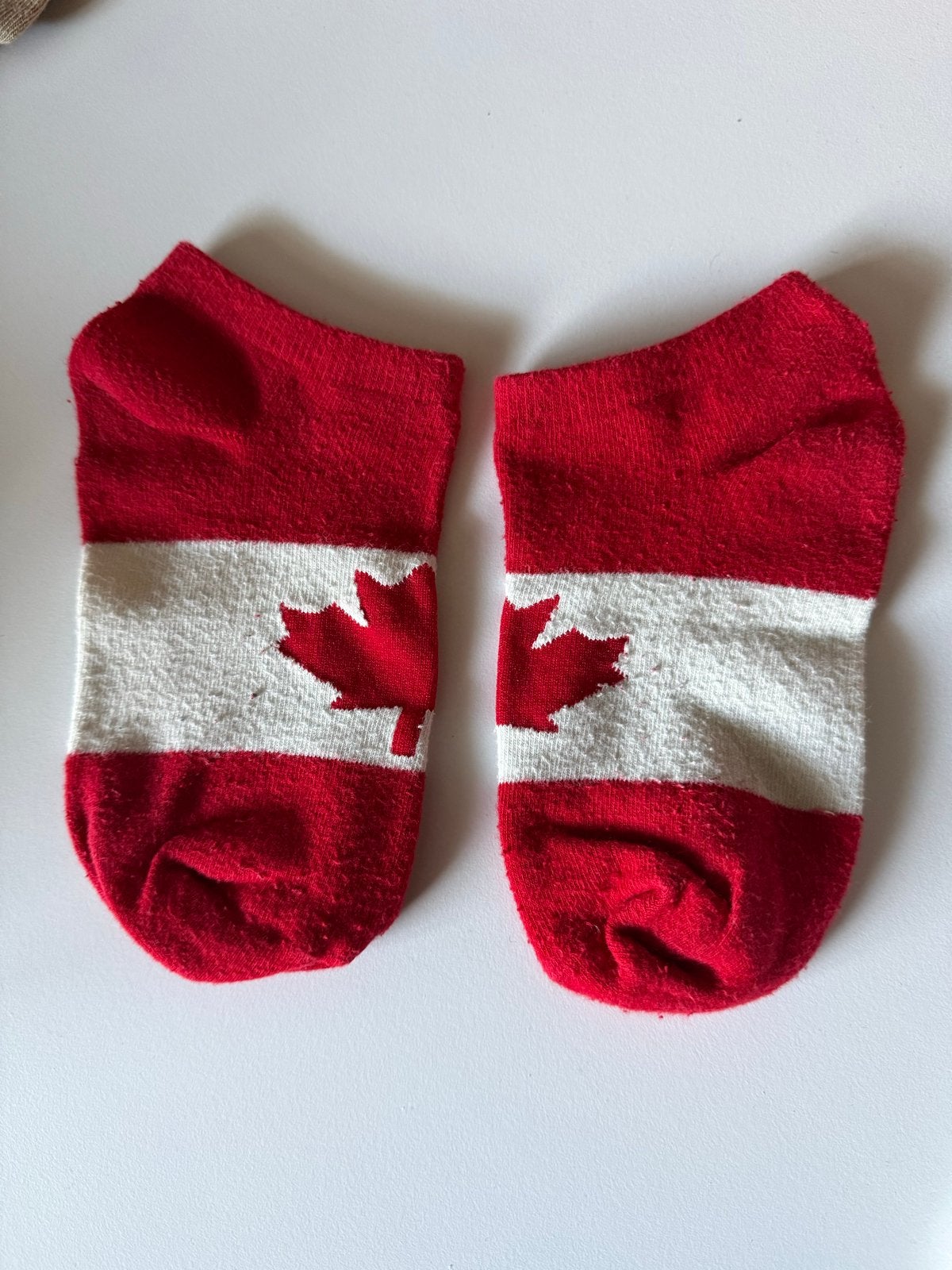 Canadese vlag sokken - rood/wit met esdoornblad, Sokken en Kniesokken, Overige maten, Ophalen of Verzenden, Gedragen