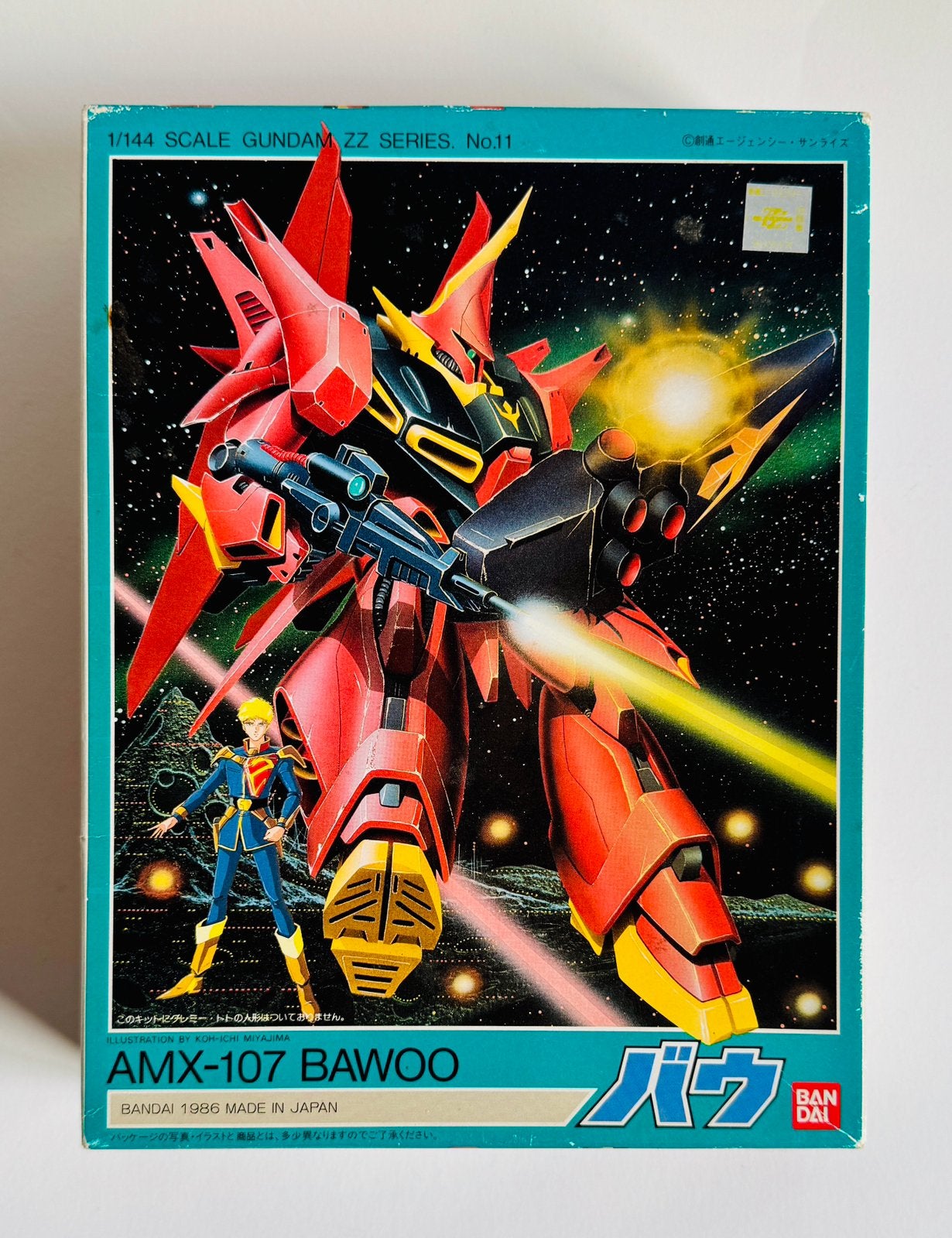 Bandai Gundam AMX-107 Bawoo 1:144 – Vintage 1986 Modelkit, Ophalen of Verzenden, Zo goed als nieuw
