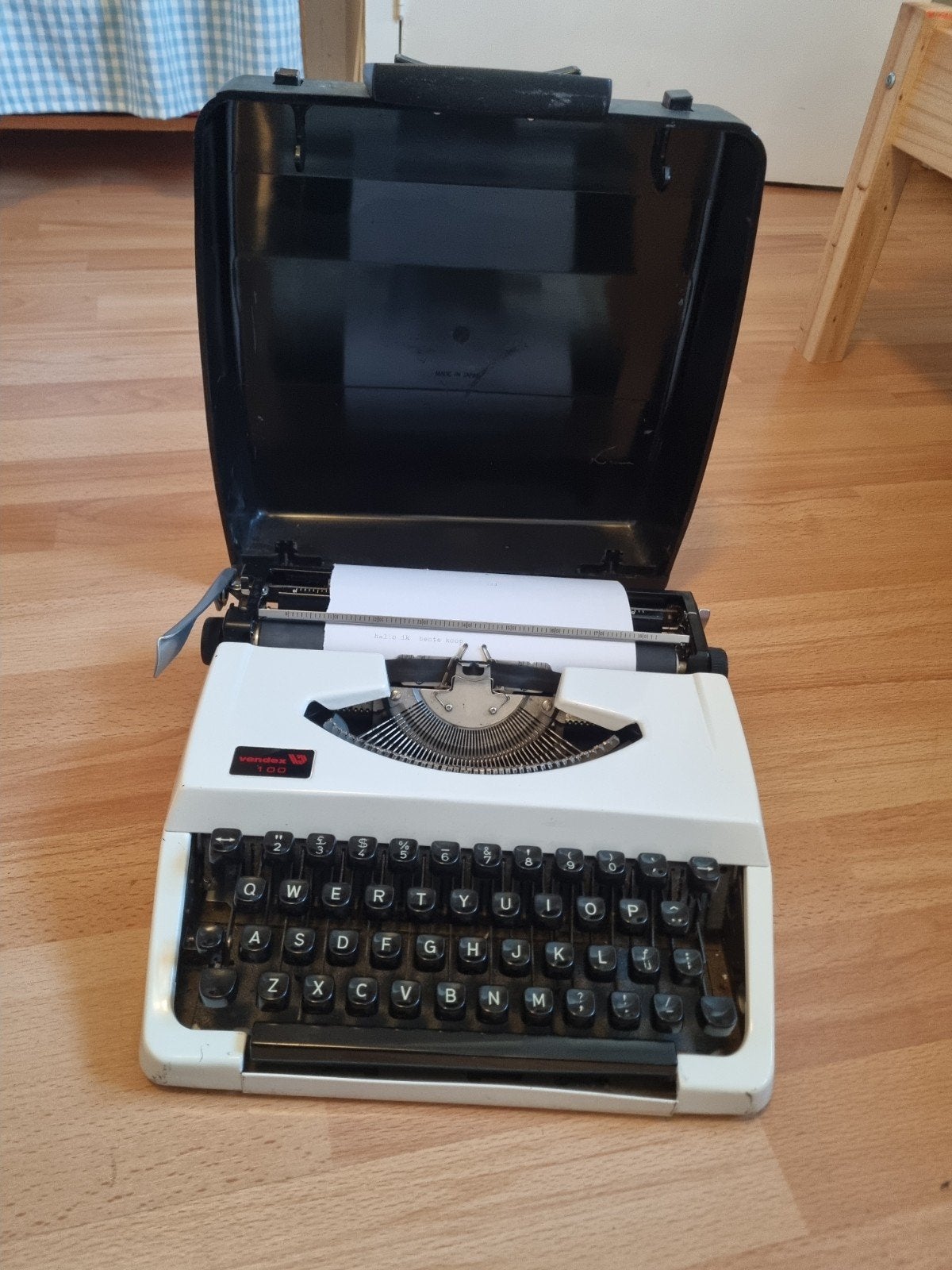 Vintage Vendex 100 typemachine met koffer jaren 70, Ophalen of Verzenden