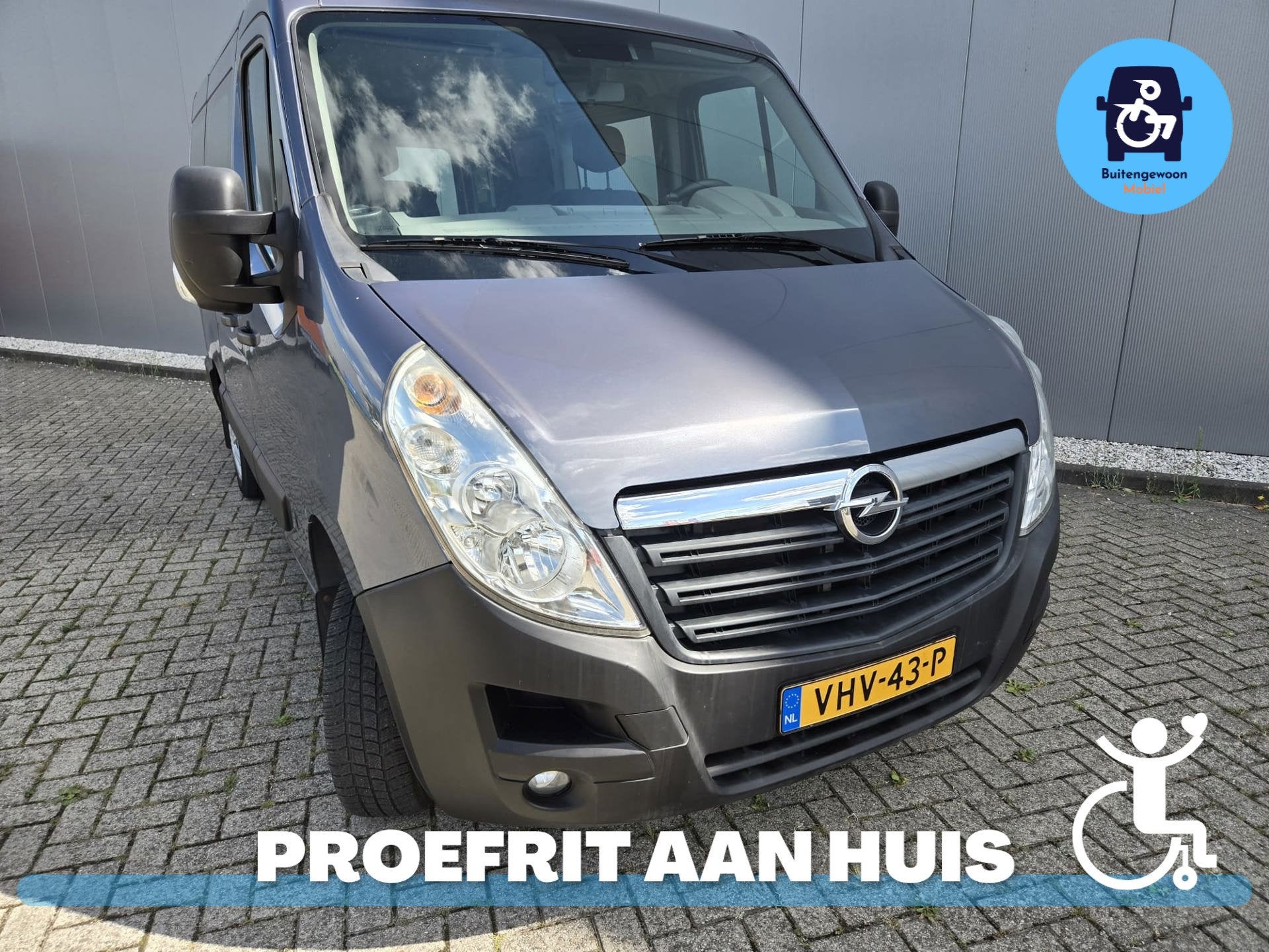 Opel Movano 2.3 CDTI L1H1 | Rolstoelbus | Automaat | Airco, Auto's, 125 pk, Gebruikt, 4 cilinders, Blauw