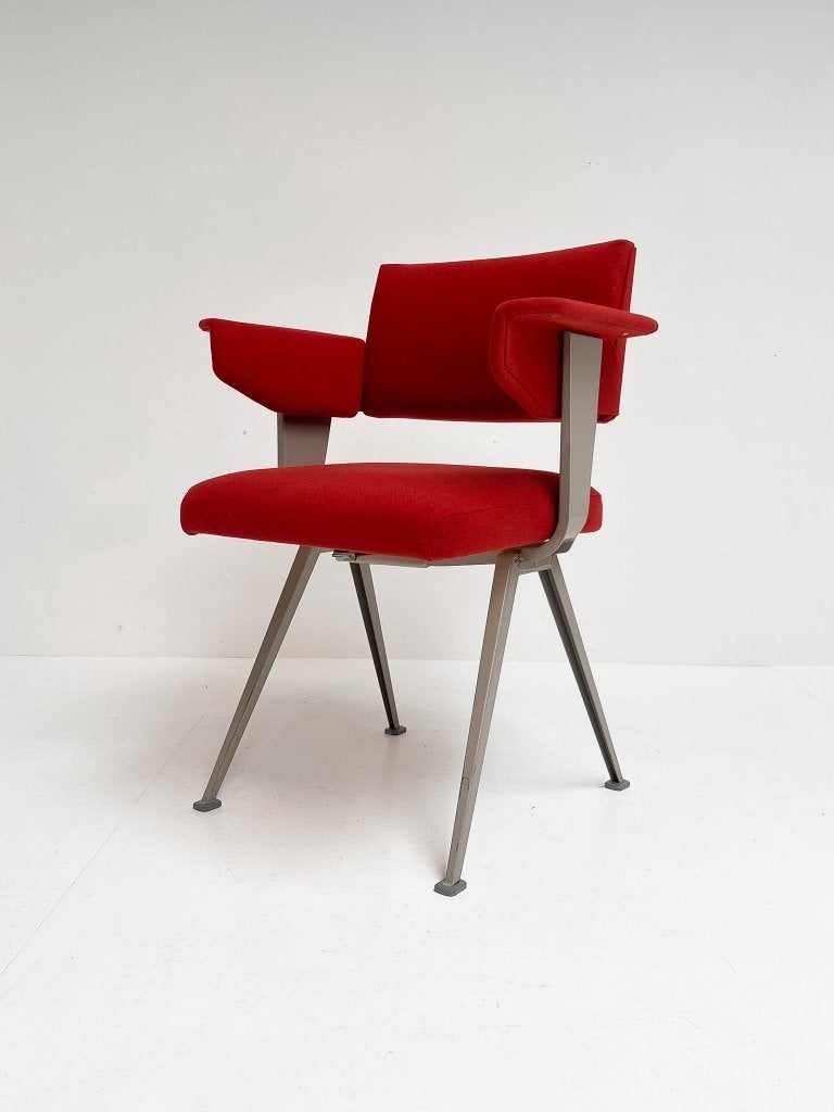 Donkerrode Resort stoel van Friso Kramer voor Ahr. de Cirkel, Gebruikt, Minder dan 75 cm, Design, Ophalen of Verzenden