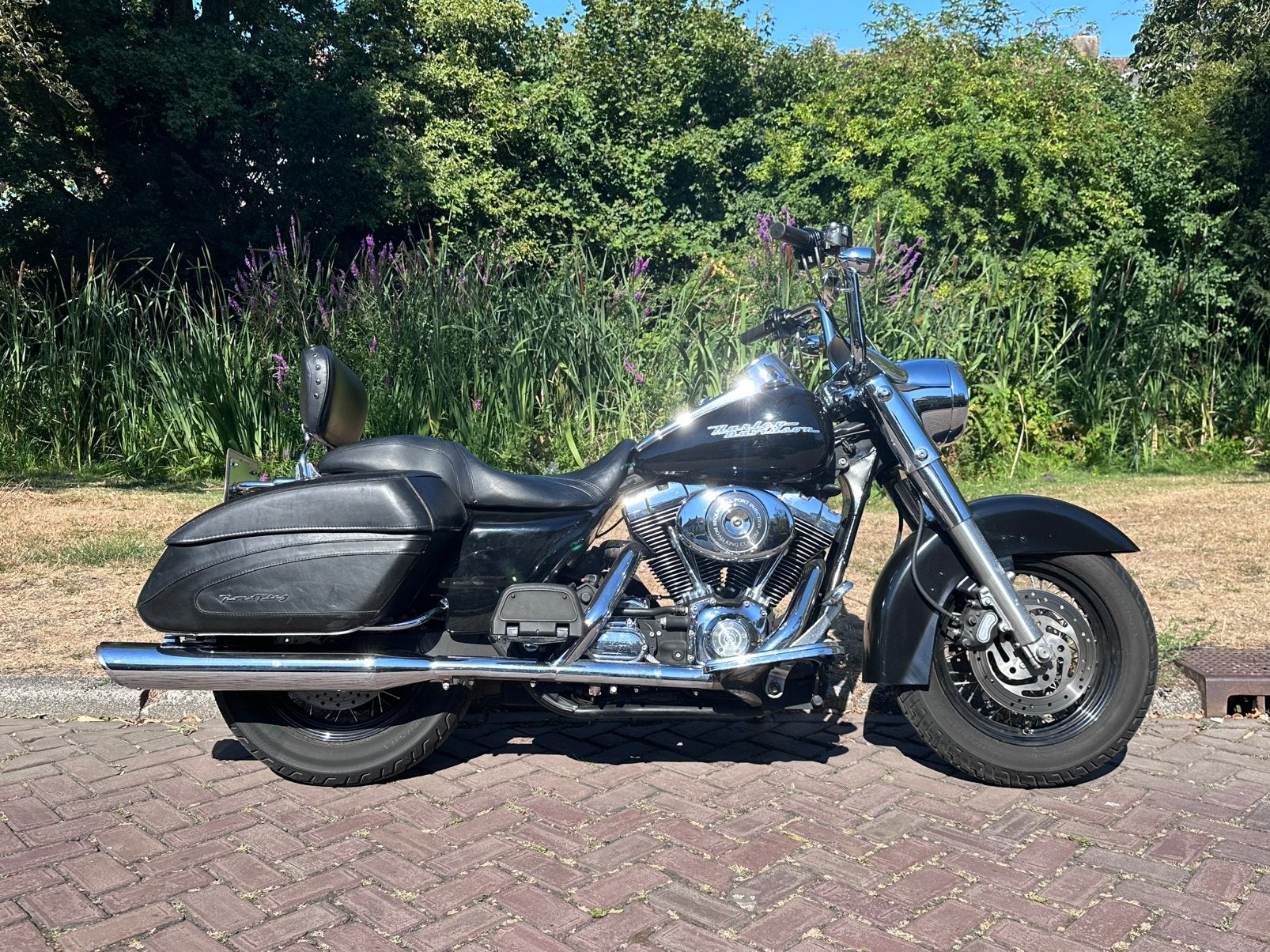 Originele Harley-Davidson Road King OEM harde leren koffers, Motoren, Ophalen of Verzenden, Gebruikt
