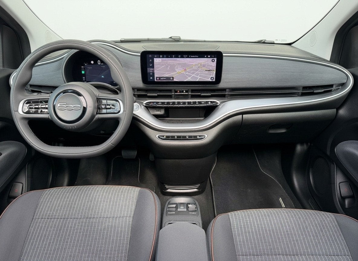 Fiat 500 C Icon 42 kWh |Cabrio|Camera|Cruise|Carplay|BTW, Auto's, Stof, Gebruikt, Cabriolet, 25 min