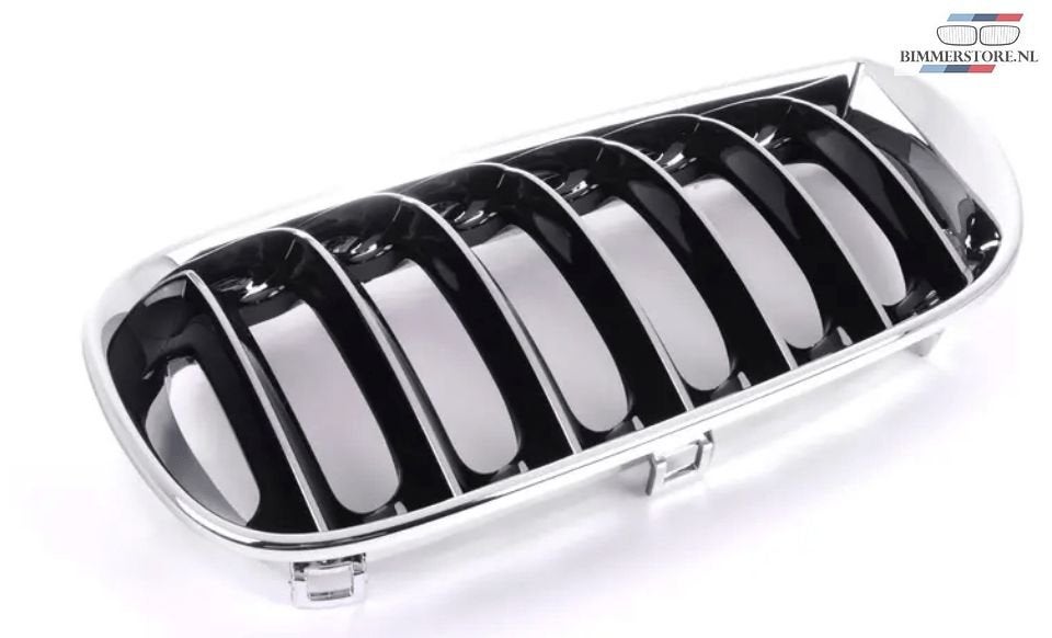 Aerodanymic II Grille links chroom zwart spijlen BMW X3 seri, -, -, Nieuw, Ophalen of Verzenden