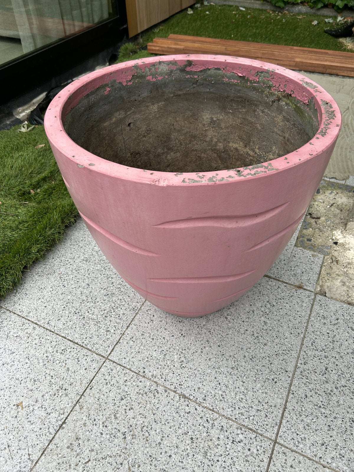 Stenen bloempotten, Steen, Rond, Ophalen of Verzenden, Zo goed als nieuw