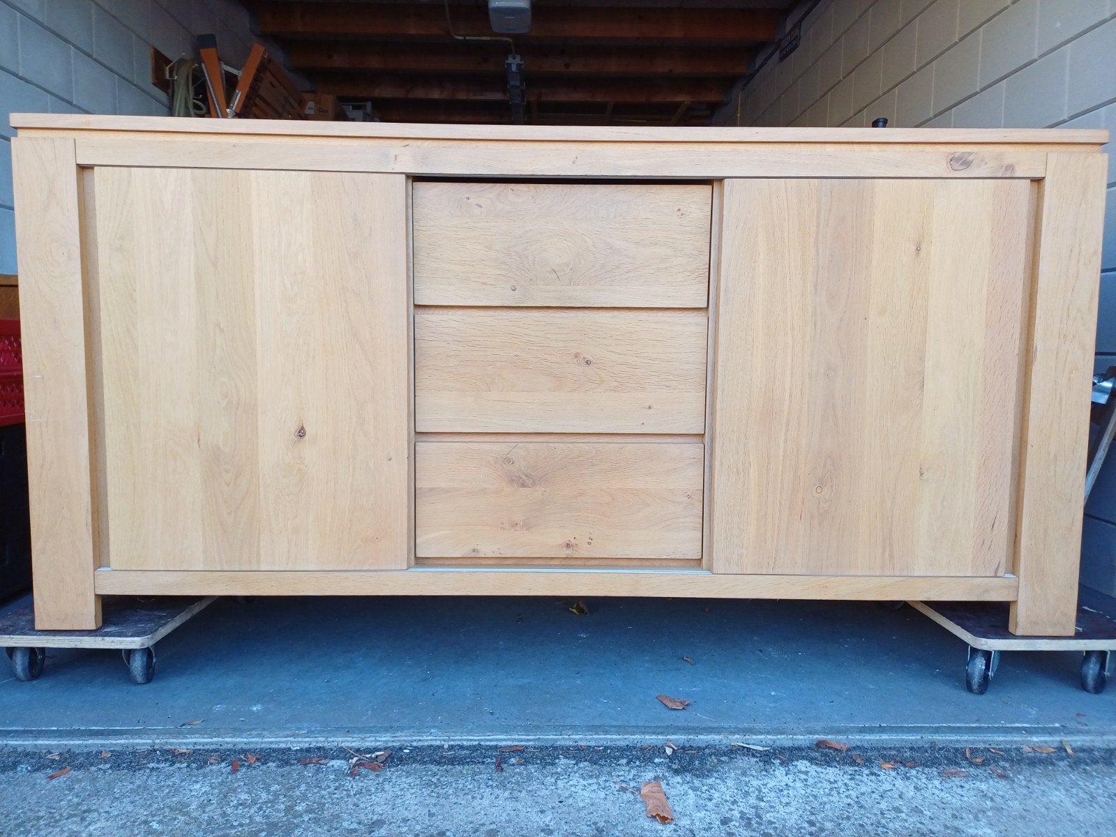 dressoir licht eiken, Ophalen, Gebruikt, 150 tot 200 cm, Eikenhout