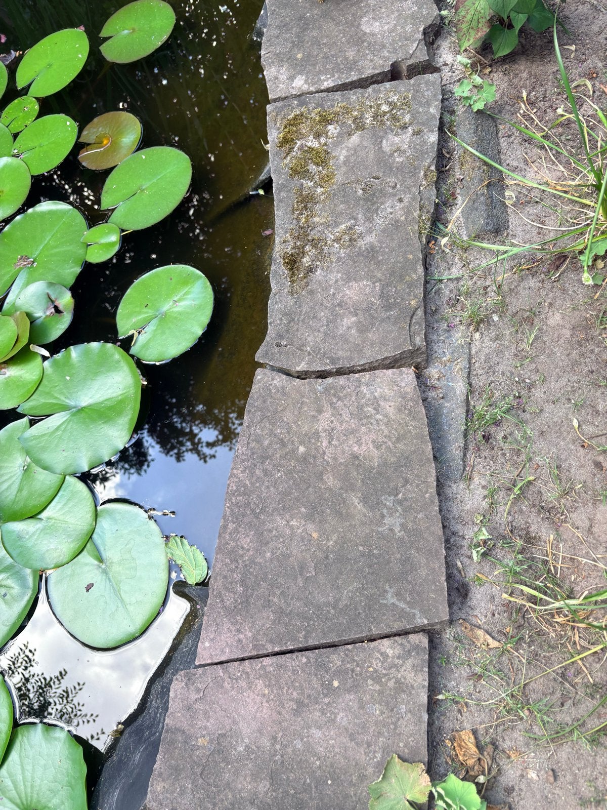 Natuurstenen staptegels flagstones, Tuin en Terras, Ophalen, Gebruikt, Terrastegels, Natuursteen