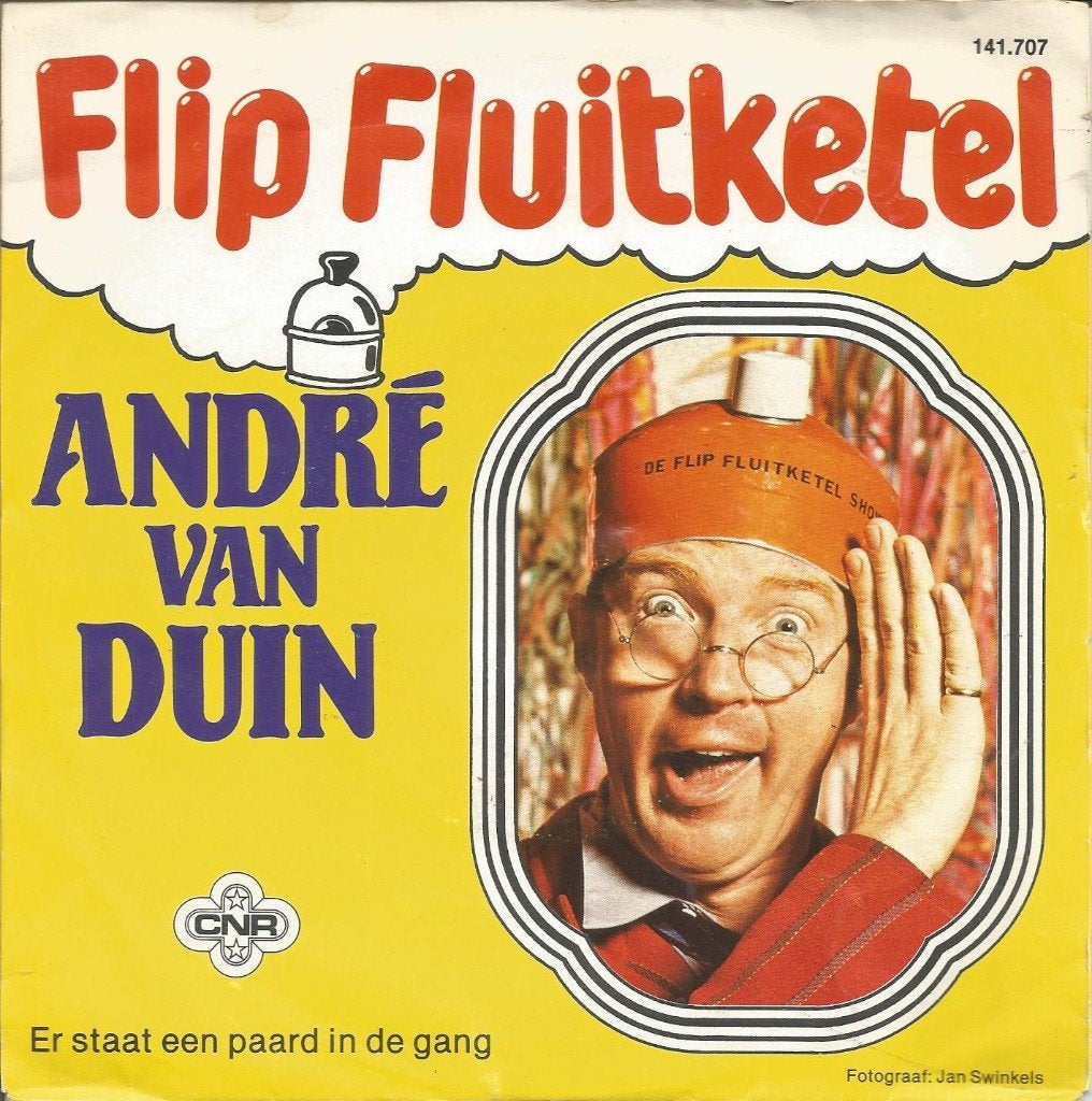 André van Duin ‎– Flip Fluitketel / Er Staat Een Paard In, Fotohoes, 7 inch, Ophalen of Verzenden, Zo goed als nieuw