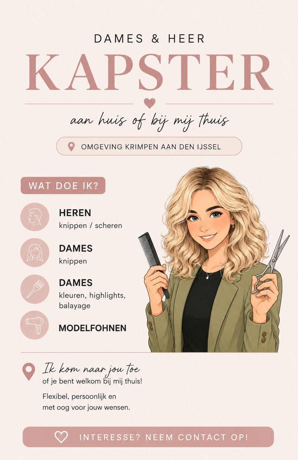 (Thuis) kapster aangeboden, Ophalen, Zo goed als nieuw