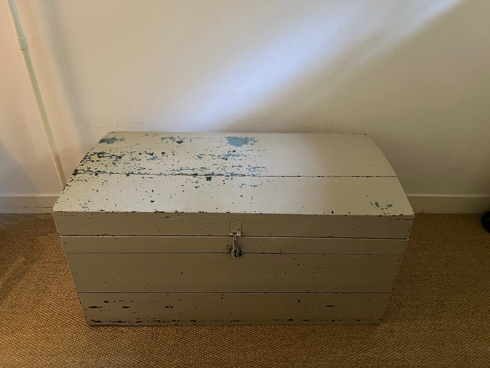 Vintage houten kist - Opbergkist met karakter, Ophalen, 50 – 75, Gebruikt, 100 tot 150 cm