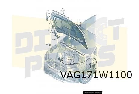 Volkswagen Golf VII Sportsvan (3/14-1/18) Motorkap Origineel