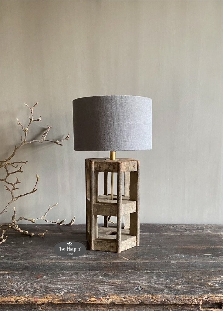 Houten Cotton Mill lamp Aura Peeperkorn stoer sober wonen, Stoer en sober landelijk wonen landelijke stijl woonaccessoires, Verzenden