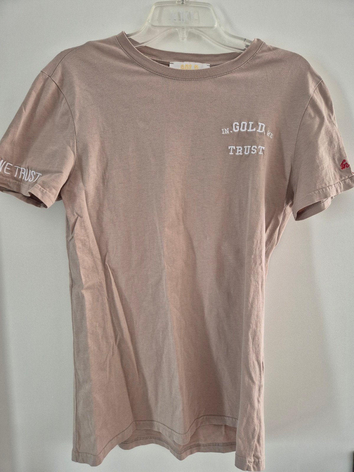 In Gold We Trust shirt maat M, Maat 48/50 (M), Beige, Ophalen of Verzenden, Zo goed als nieuw