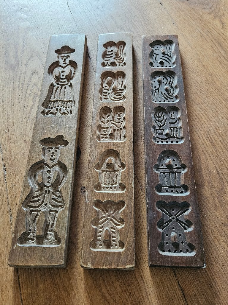 3 donkerhouten speculaas planken, Ophalen of Verzenden