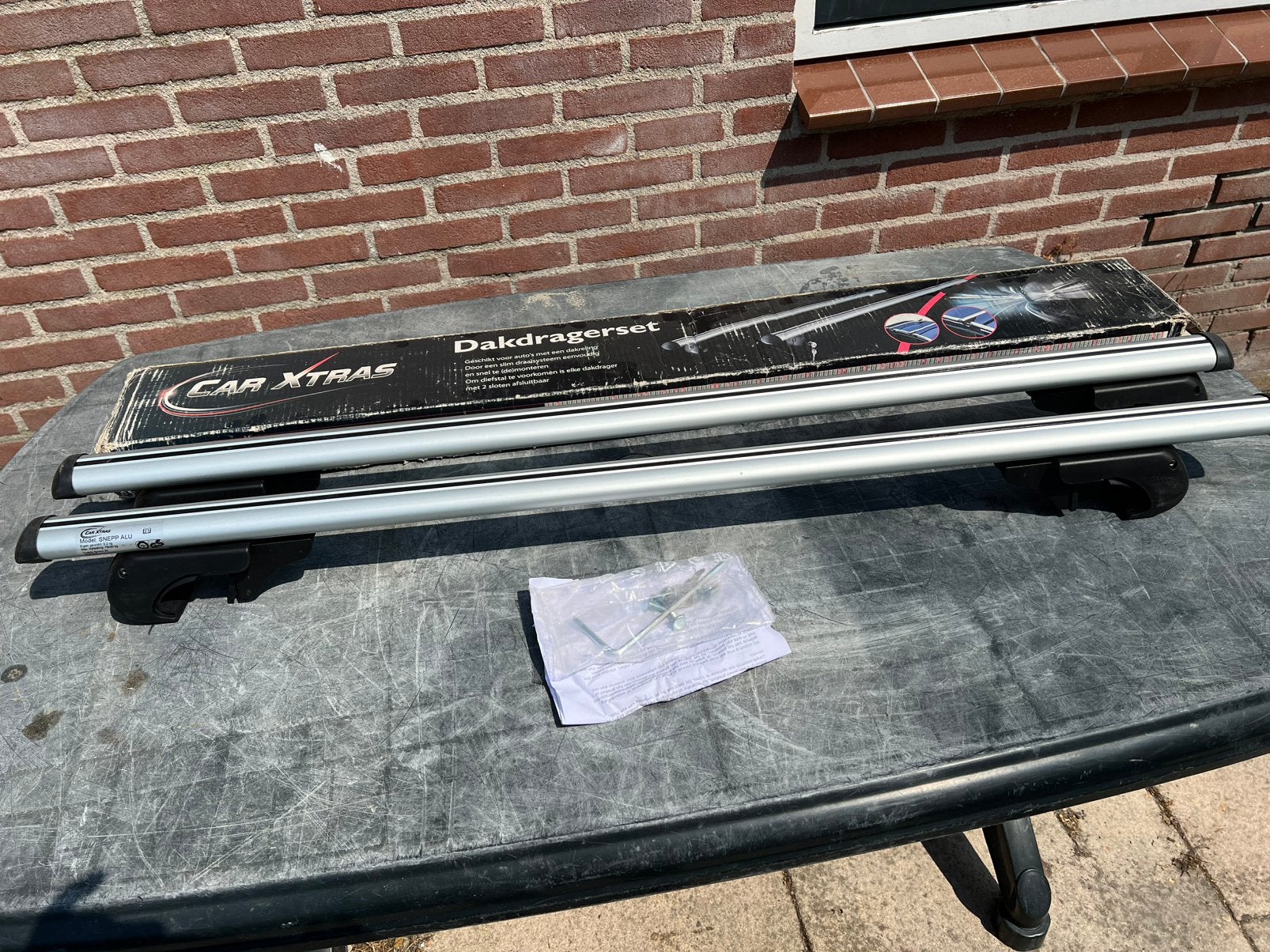 Snepp aluminium Dakdragers set car xtras, Ophalen, Zo goed als nieuw