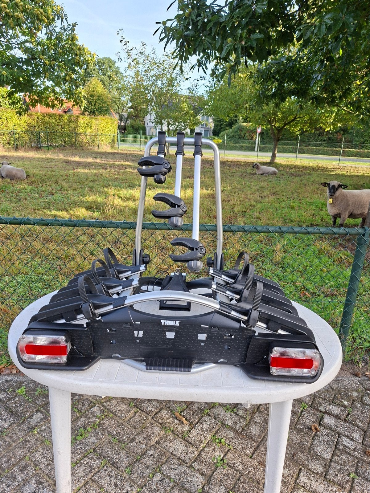thule fietsendrager 3 fietsen EW G2 923, Auto diversen, Ophalen, 3 fietsen of meer, Zo goed als nieuw, Brede banden