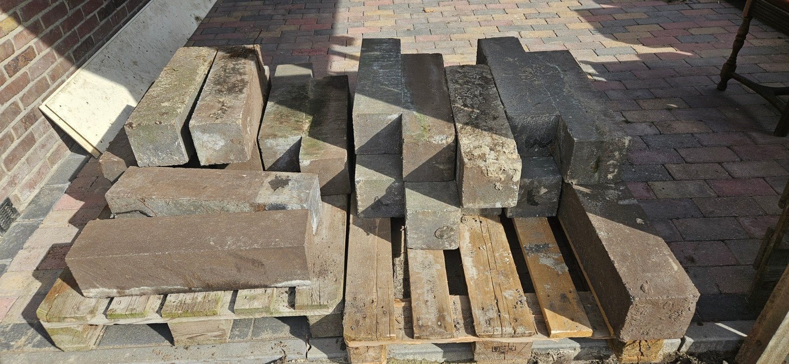 stapelblokken steen, Ophalen, Overige materialen
