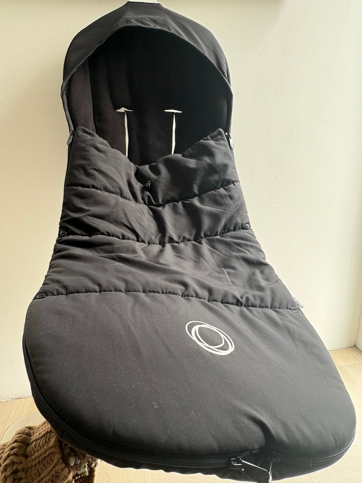 Bugaboo Voetenzak Zwart - Zo goed als nieuw, Ophalen of Verzenden, Zo goed als nieuw, Kinderwagen, Bugaboo