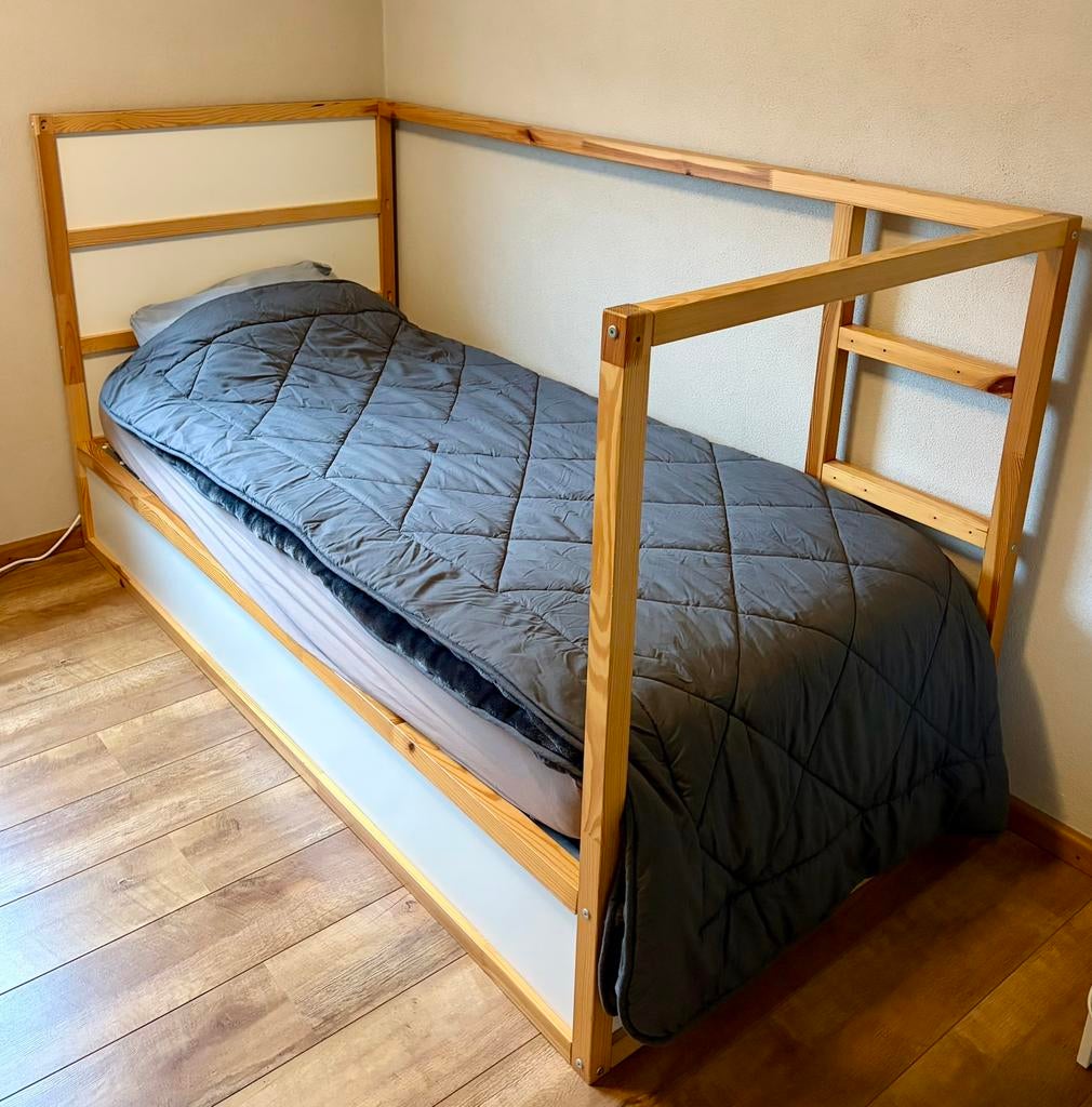 Ikea Kura keerbaar bed, Ophalen, 85 tot 100 cm, Gebruikt, Lattenbodem