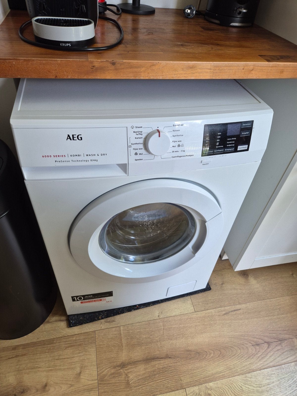 AEG 6000 Series Combi Wasmachine - Goede Staat, 6 tot 8 kg, Ophalen, Minder dan 85 cm
