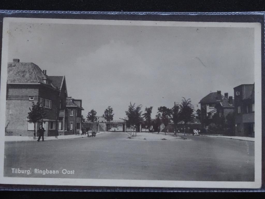 TILBURG    Ringbaan Oost, Verzamelen, Ansichtkaarten | Nederland, Ongelopen, Noord-Brabant, 1940 tot 1960, Ophalen of Verzenden