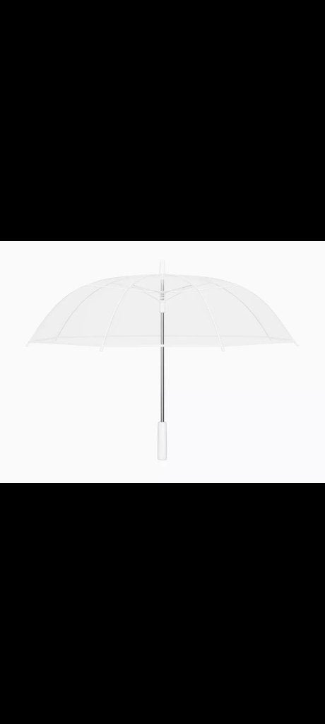 Paraplu doorzichtig XXL | Bruiloften, Sieraden, Tassen en Uiterlijk, Paraplu's, Ophalen, Transparant, Nieuw, Wit