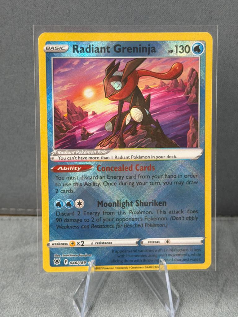 Pokémon Kaart: Radiant Greninja (046/189) - Zo goed als nieu, Ophalen of Verzenden, Zo goed als nieuw, Losse kaart