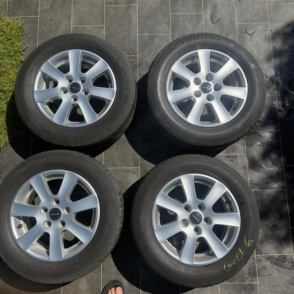 BORBET Velgen 195/65 R15 Golf 6, Auto-onderdelen, Banden en Velgen, Band(en), Zomerbanden, 15 inch, 195 mm, Ophalen of Verzenden