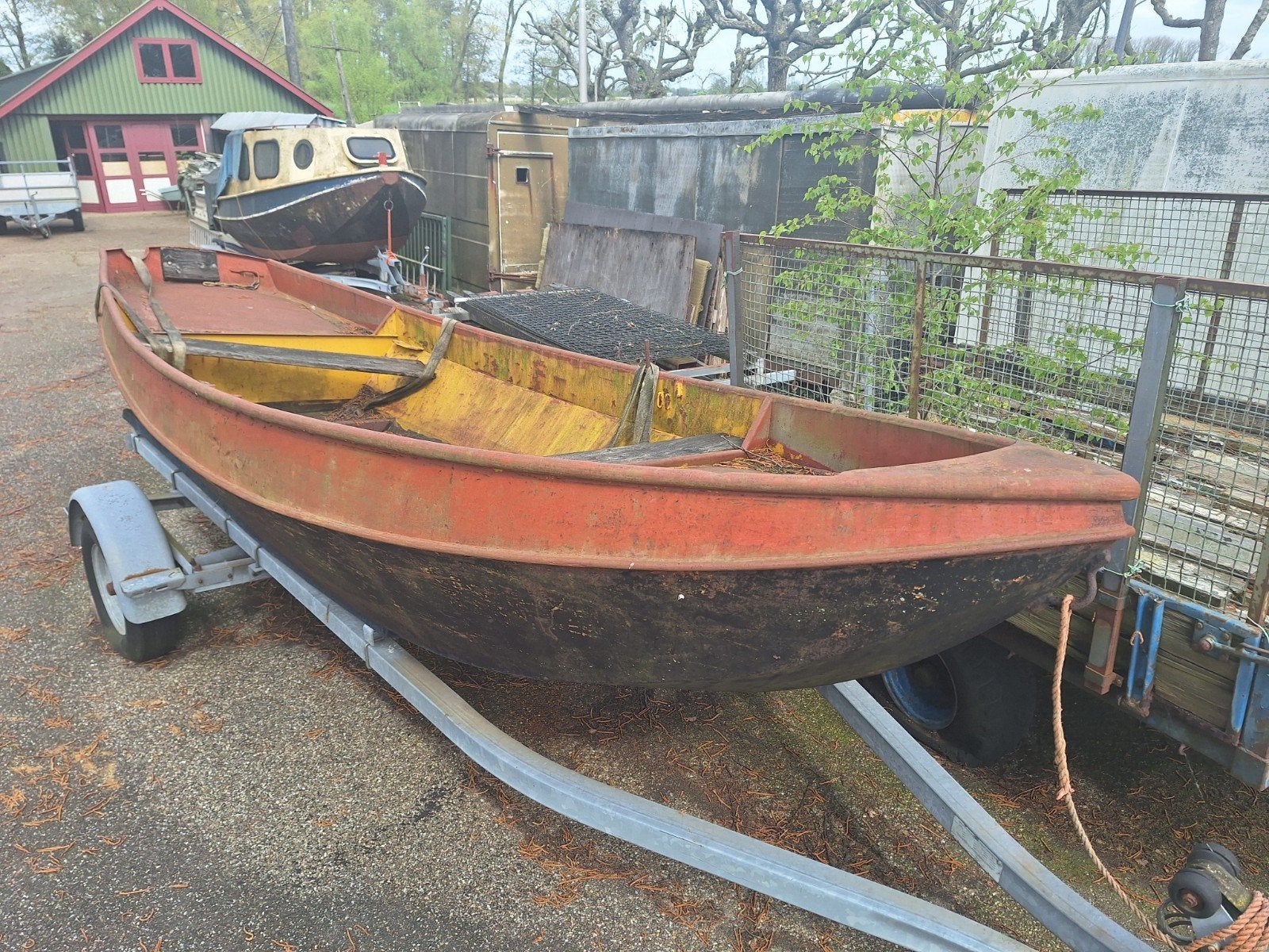 Beenhakker vlet 480x180 cm,sleep toer visboat keihard, Ophalen, Overige typen