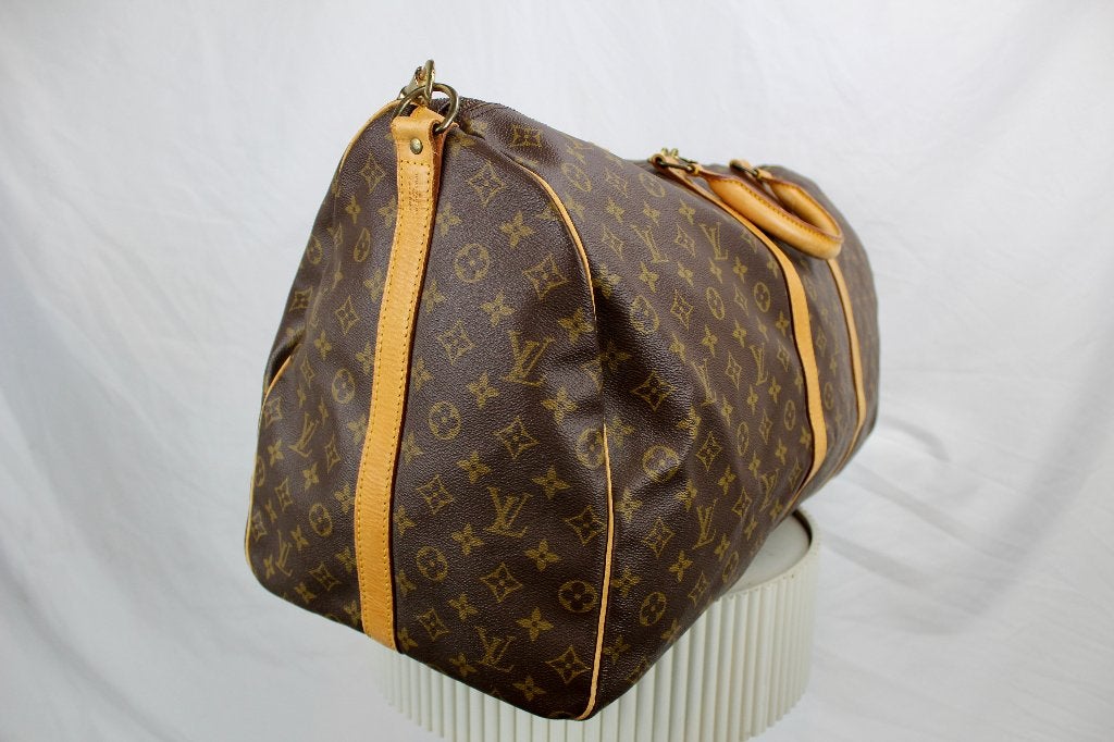 Louis Vuitton Keepall 60 Bandoulière - 1217, 30 cm of meer, Bruin, Minder dan 35 cm, Ophalen of Verzenden