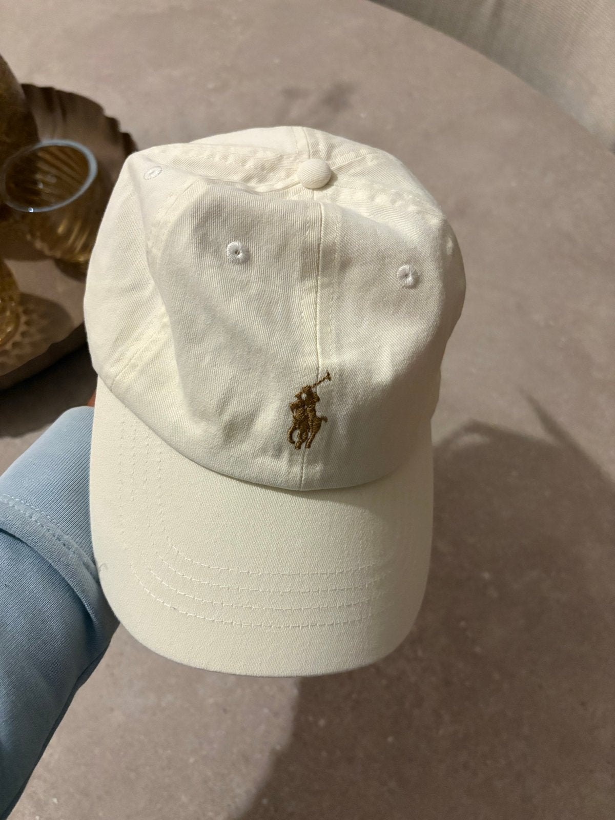 Nieuwe Polo Ralph Lauren pet - Crème, Ophalen of Verzenden, Nieuw, One size fits all, Pet