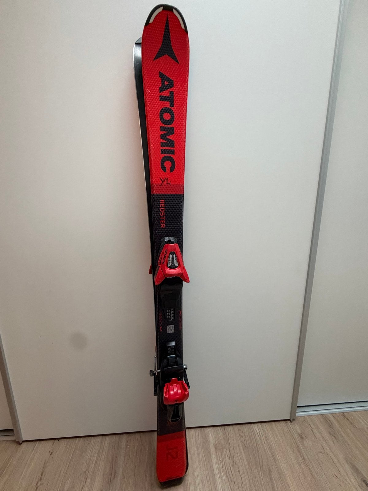 Atomic Redster J2 kinder ski's 120 cm met bindingen, Ophalen, Gebruikt, 100 tot 140 cm, Atomic