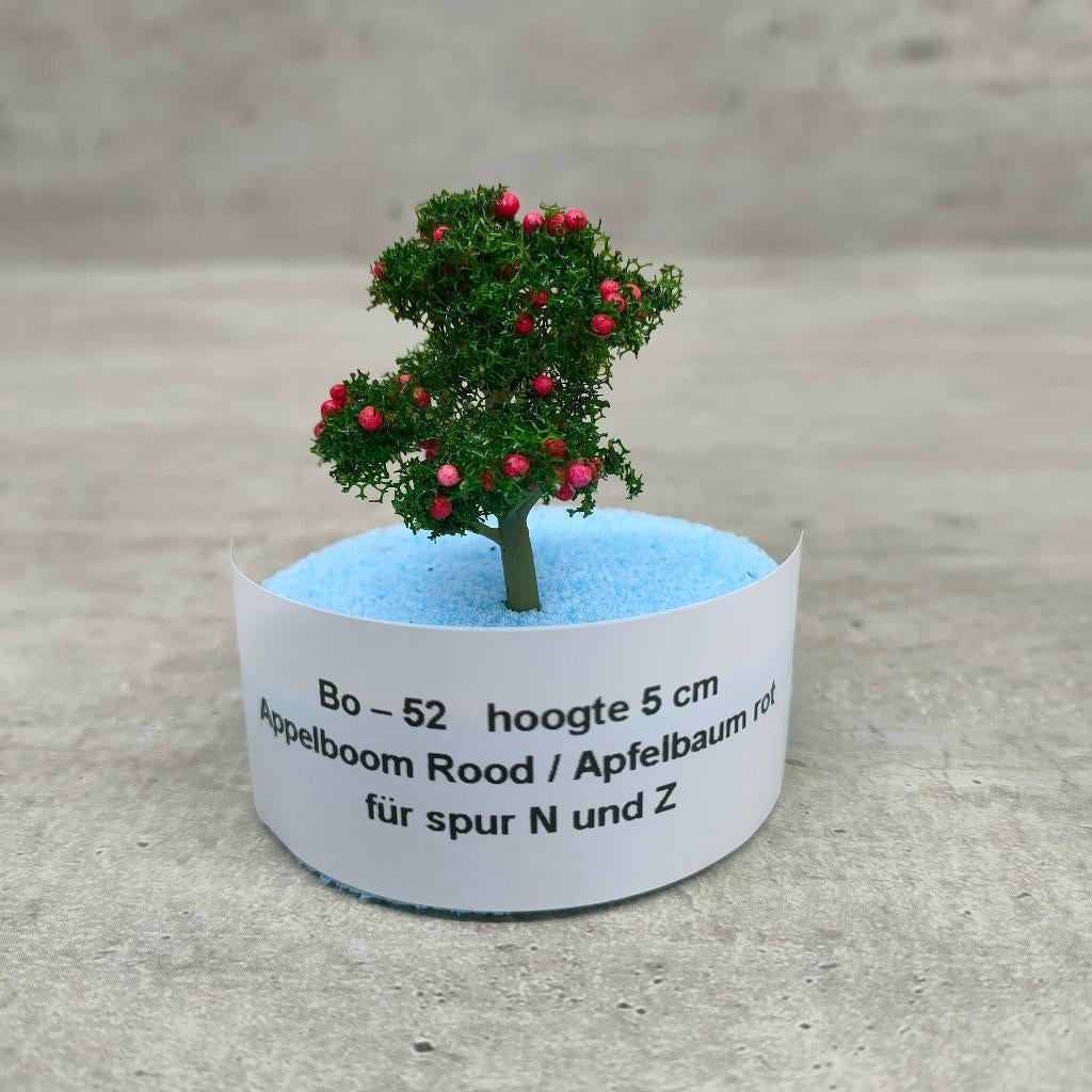 modeltrein Bo – 52 Appelboom Rood 5 cm, Gelijkstroom, Natuur, Nieuw, Ophalen of Verzenden