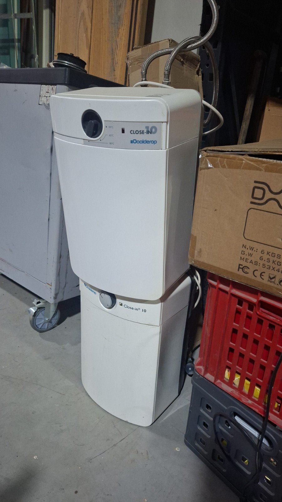 1 boiler 10 liter  € 25,-- per stuk, Ophalen, Gebruikt, Boiler, Minder dan 20 liter