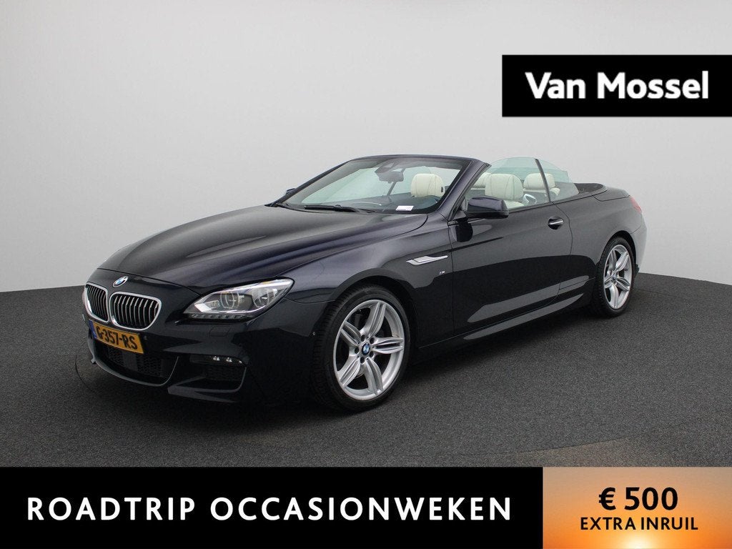 BMW 6-serie Cabrio 640i High Executive | Automaat | M-Pakket, Auto's, BMW, 12 maanden, Achterwielaandrijving, Gebruikt, Leder