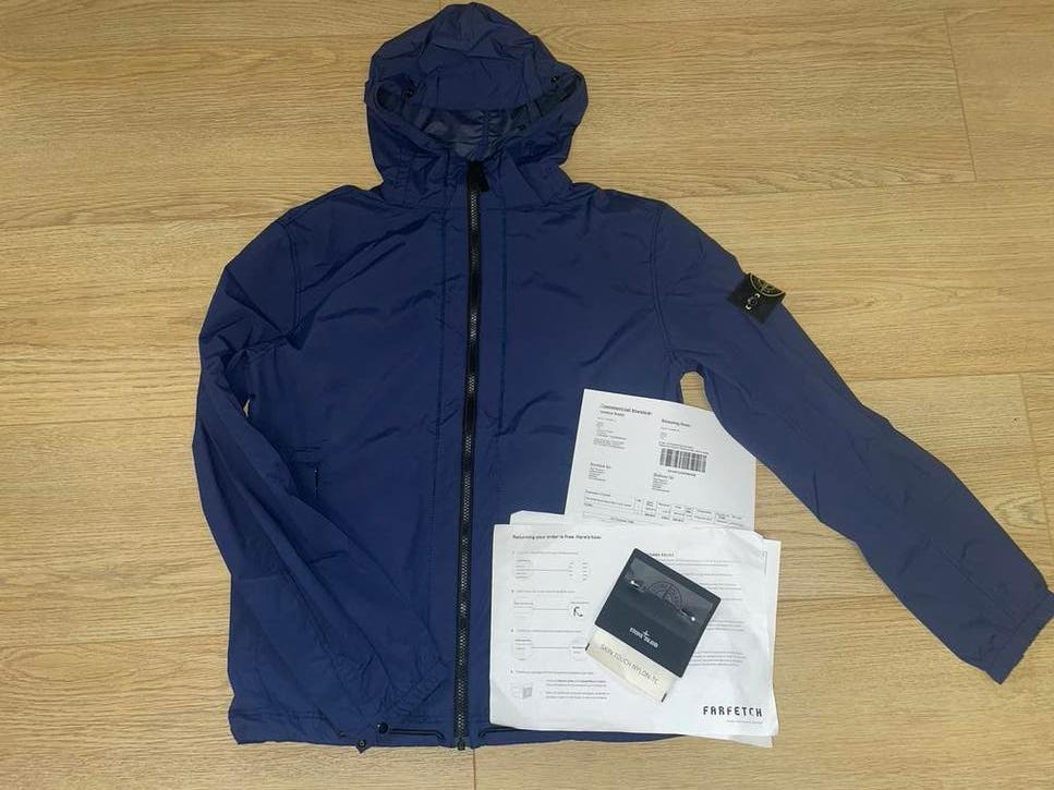 Stone Island Jas Maat M Origineel, Ophalen of Verzenden, Zo goed als nieuw, Maat 48/50 (M), Blauw