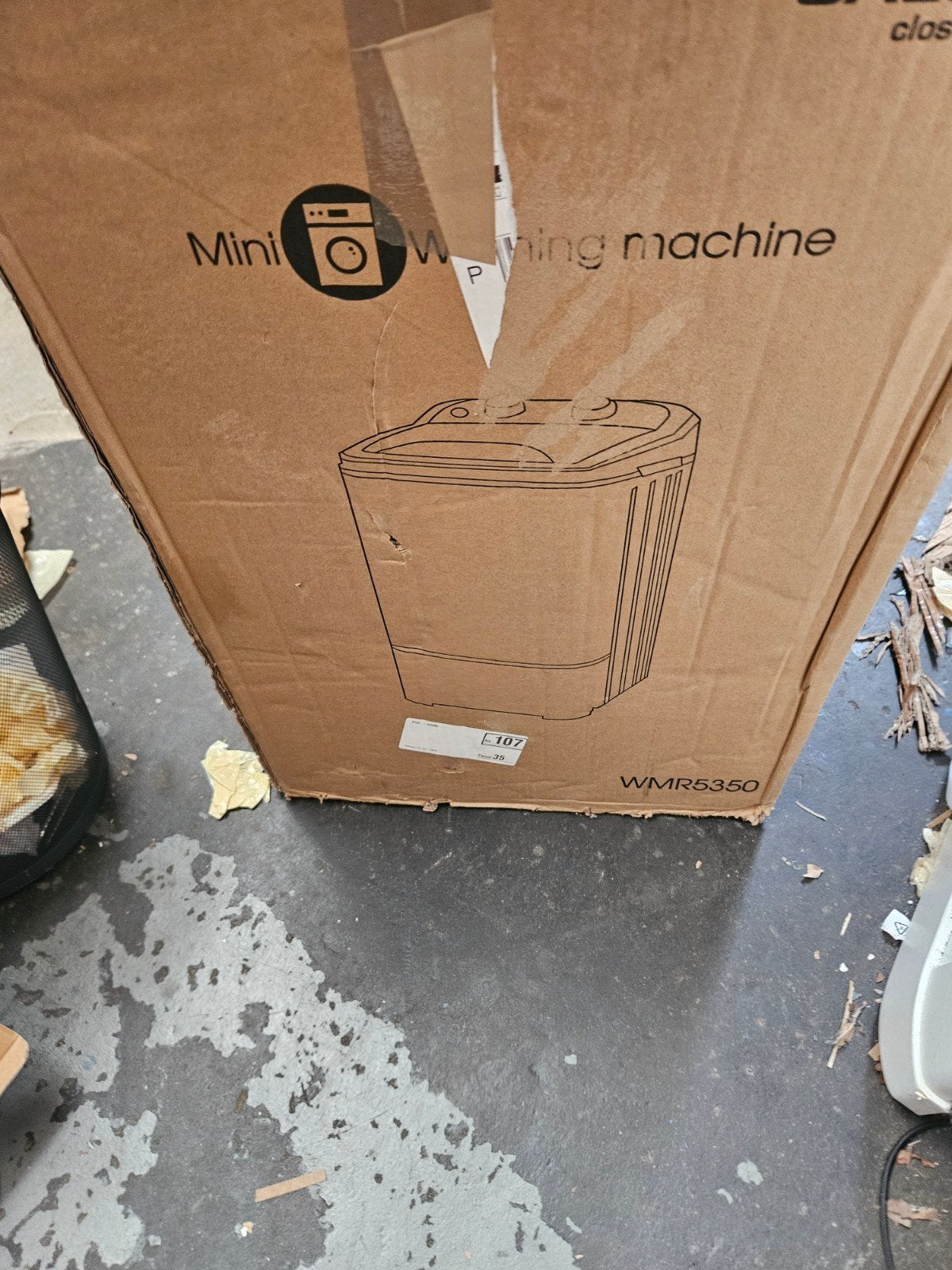 Salora 5KG Mini Wasmachine ping, Ophalen, Minder dan 1200 toeren, Minder dan 85 cm, 4 tot 6 kg