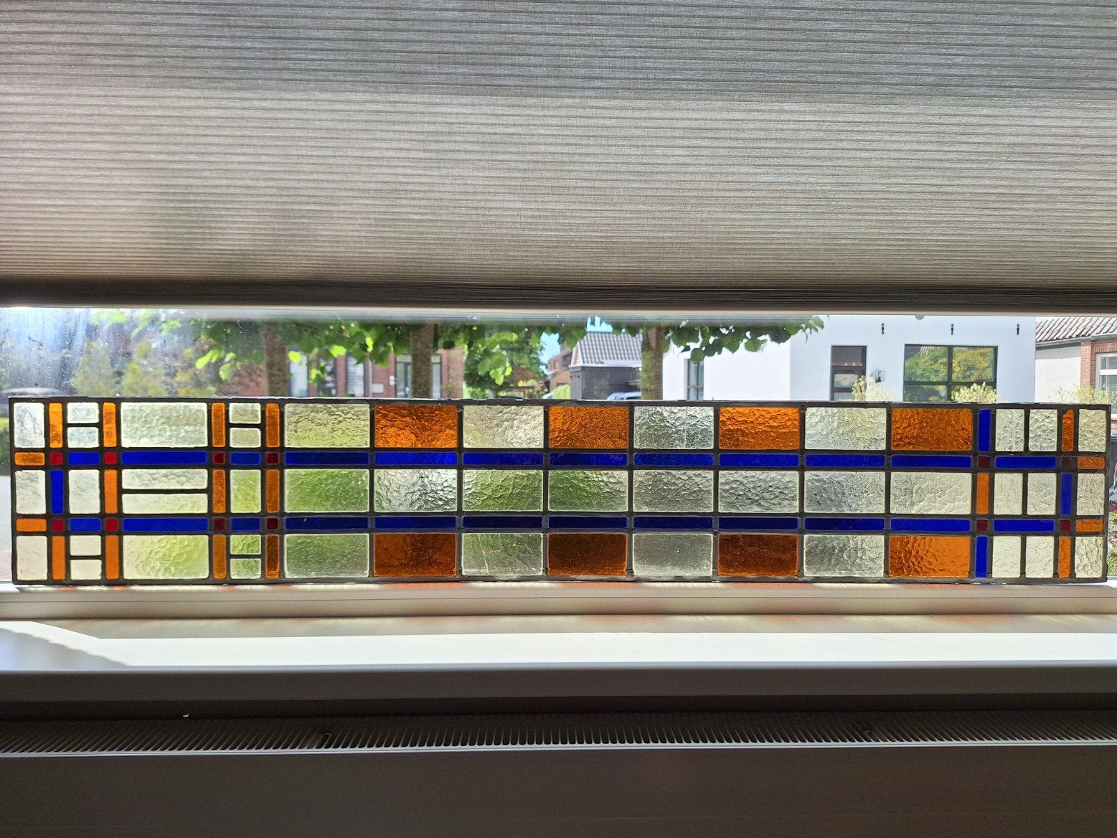 Glas in lood  163x28 cm, Ophalen