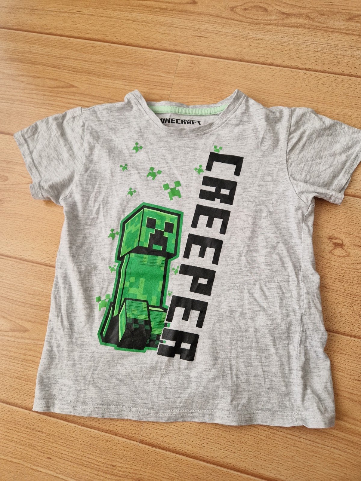 T shirt mindcraft creeper, Kinderen en Baby's, Kinderkleding | Maat 134, Gebruikt, Minecraft, Ophalen of Verzenden, Shirt of Longsleeve