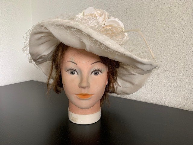 Vintage hoed, Verzenden, Zo goed als nieuw, One size fits all, Hoed