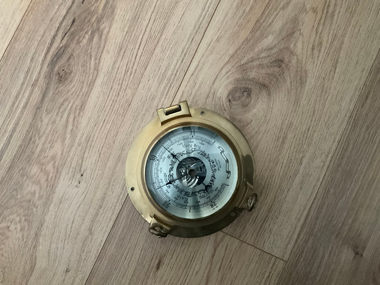 Koperen Barometer - Klassiek en Functioneel, Ophalen of Verzenden, Zo goed als nieuw, Barometer