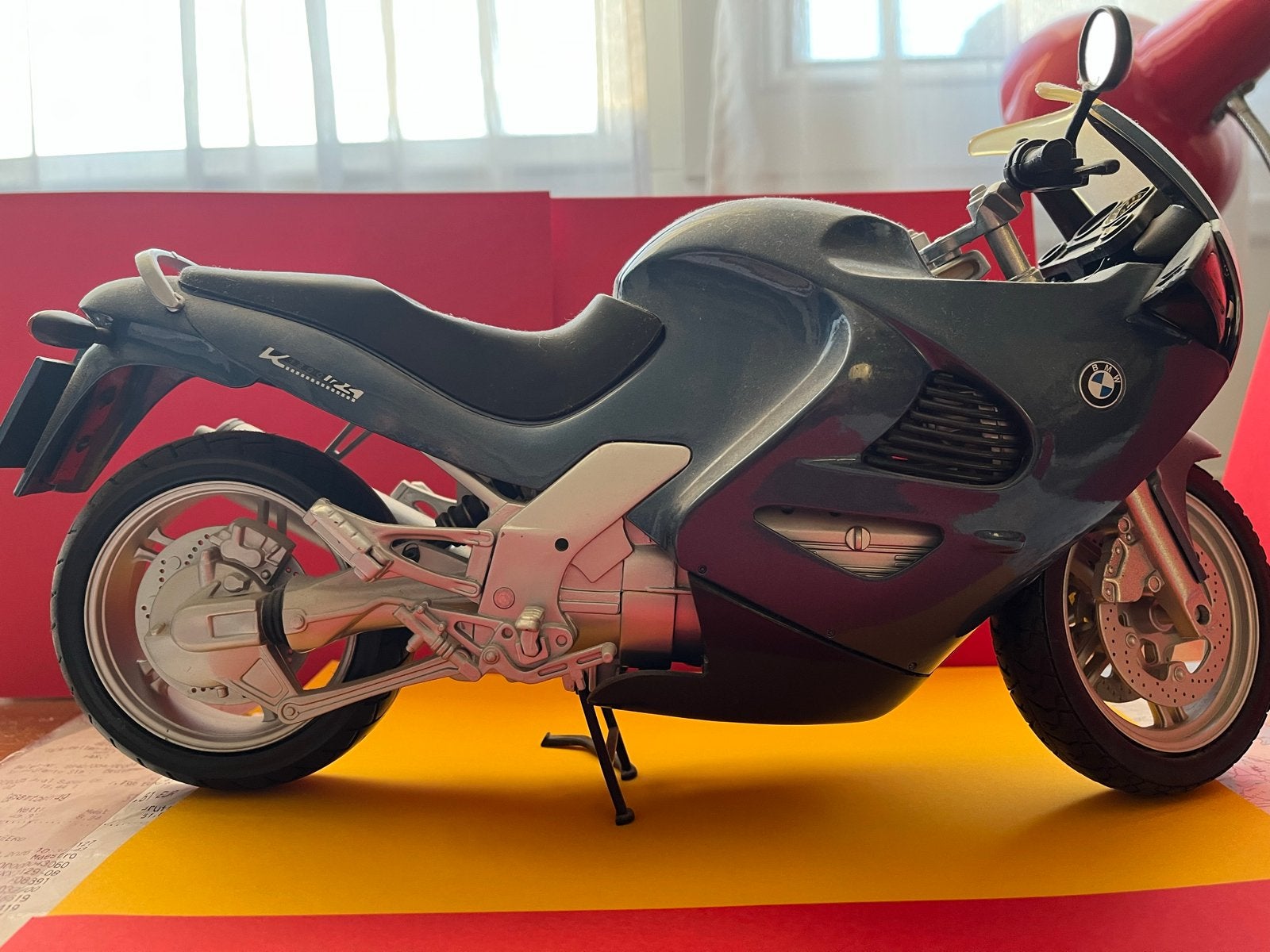 BMW K1200 schaalmodel 1:6 van kunststof, Ophalen of Verzenden, Gebruikt, Motor