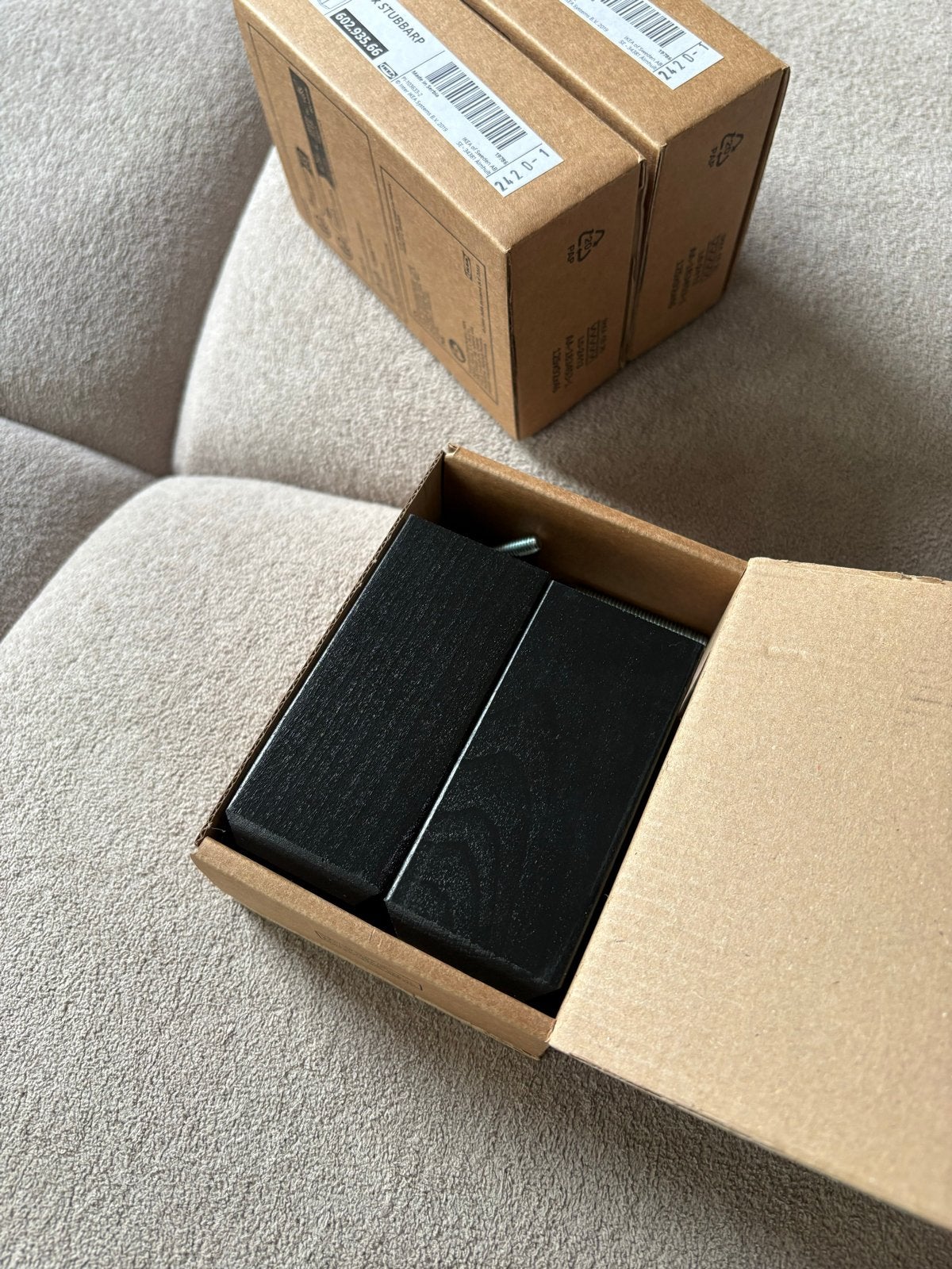 Nieuwe Stubbarp Ikea meubelpootjes zwart, Huis en Inrichting, Ophalen of Verzenden, Nieuw