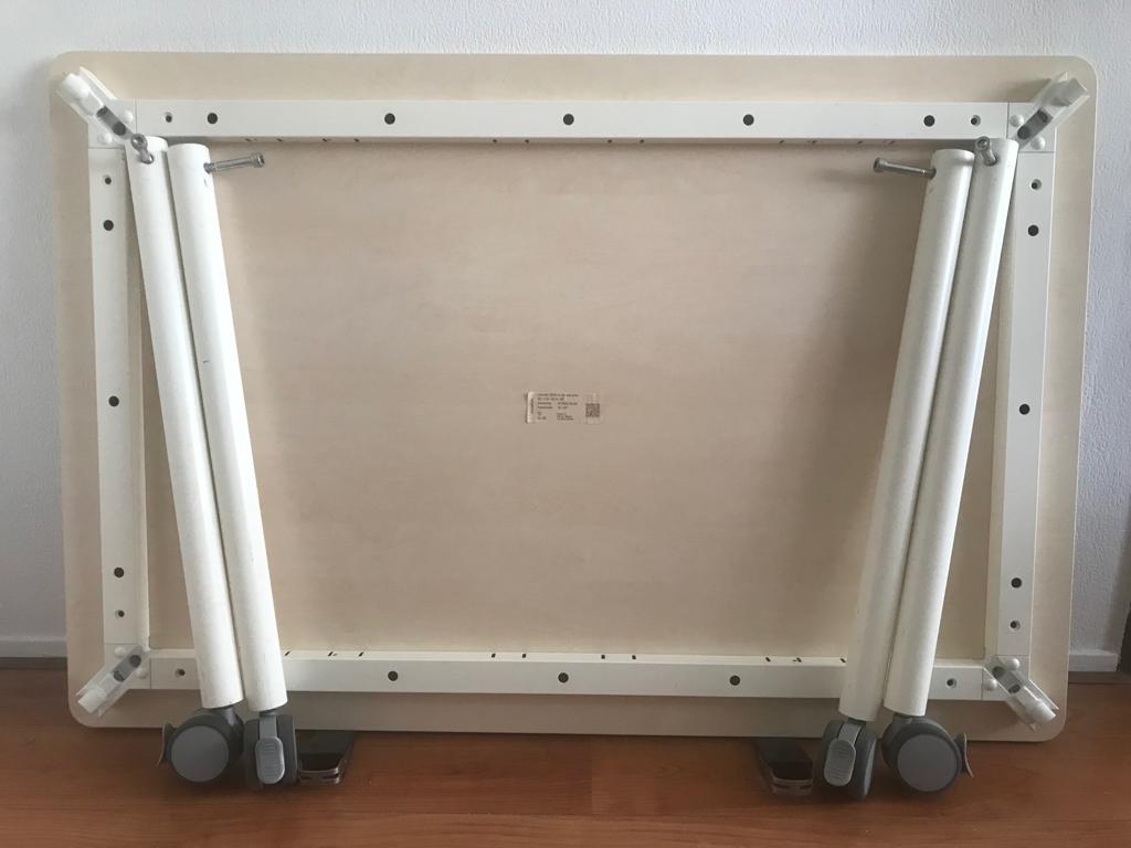 EromesMarko Kantoor Inrichting School Tafel op wielen Luma., Huis en Inrichting, Tafels | Eettafels, Ophalen, 100 tot 150 cm, Metaal