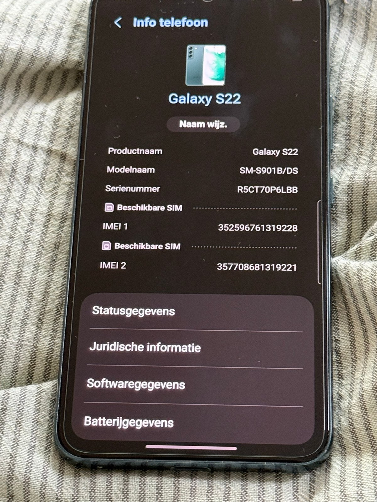 Samsung Galaxy S22 5G Titanium Gray 256 GB - Normale batteri, Telecommunicatie, Mobiele telefoons | Samsung, Gebruikt, Overige kleuren