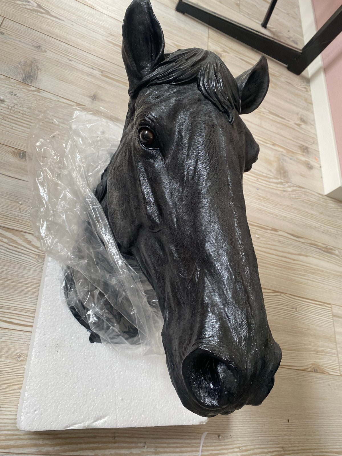 Villa Pottery Zwart Paardenhoofd Decoratie, Huis en Inrichting, Zwart, Overige materialen, Nieuw, Ophalen of Verzenden