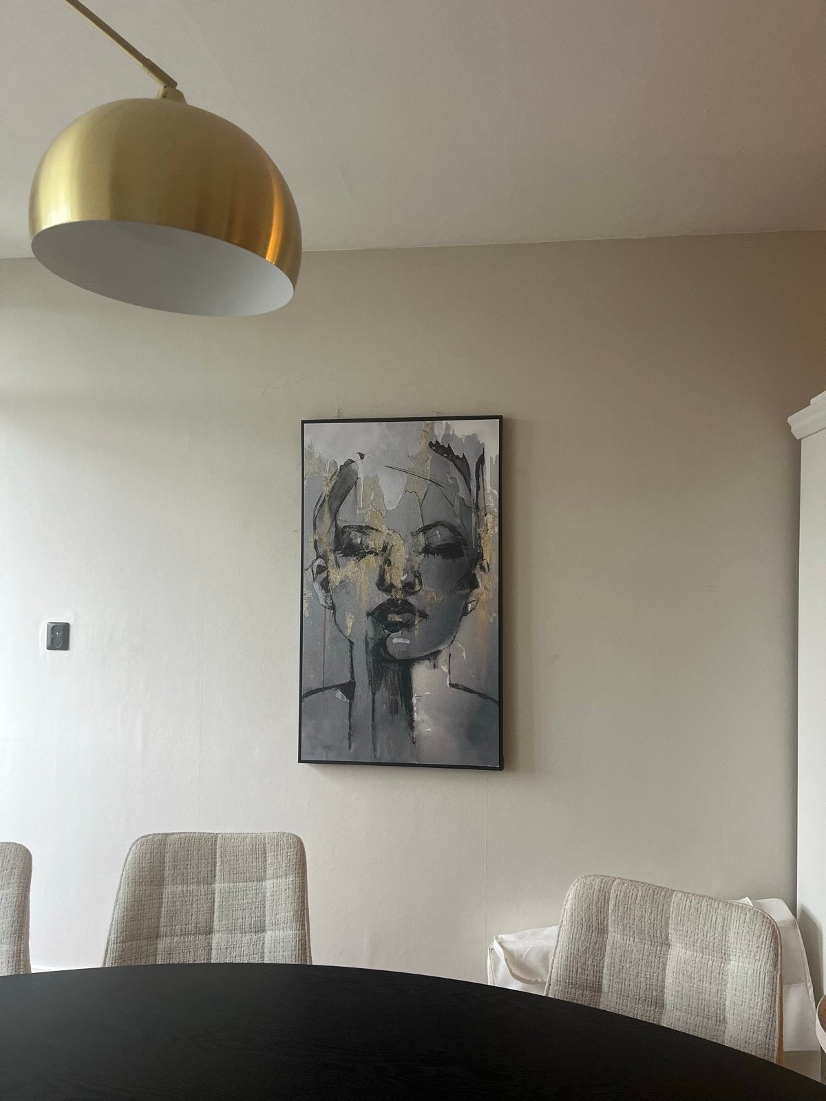 Schilderij, Ophalen, Acrylverf, Ingelijst, Portret