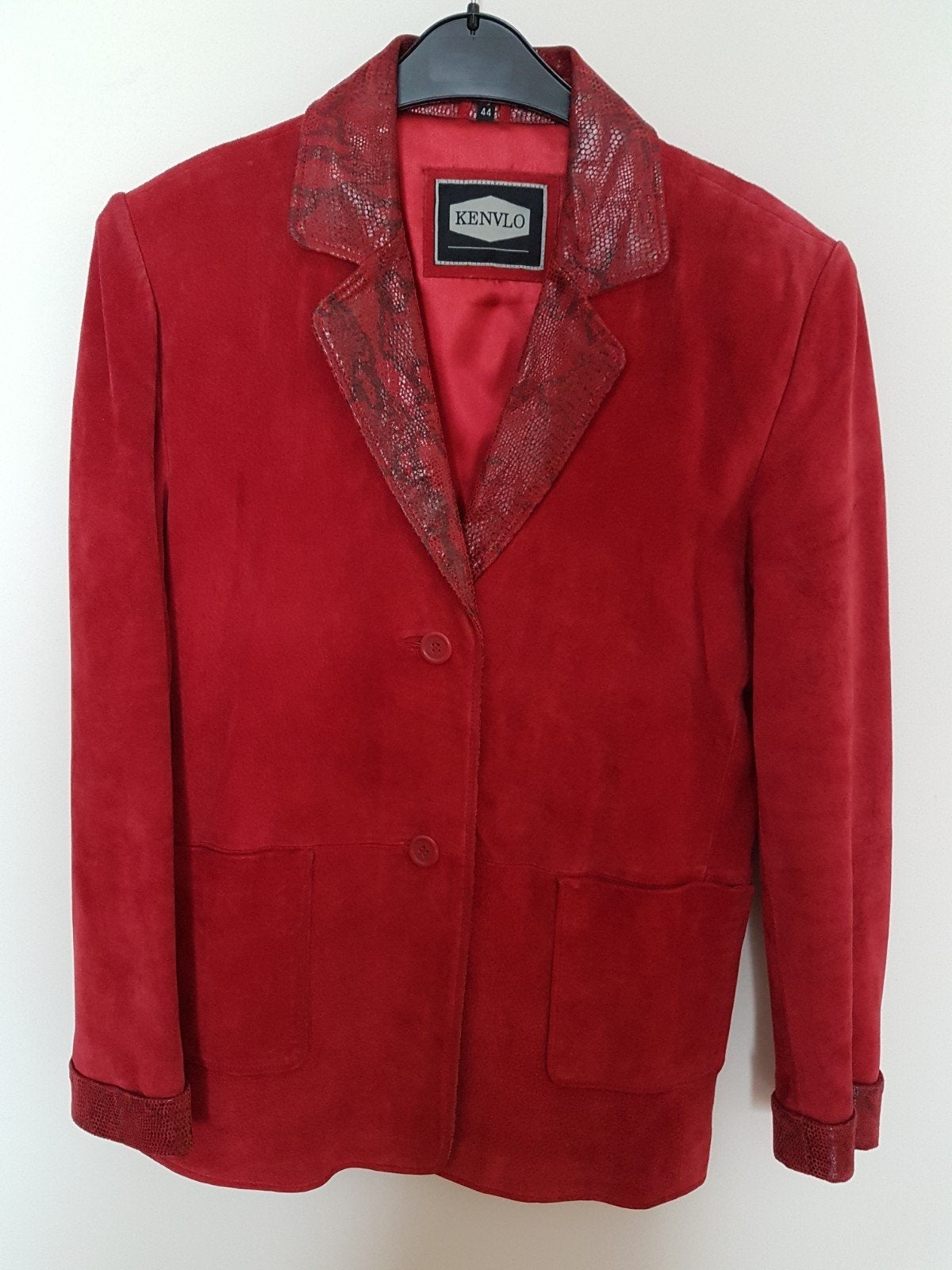 Suède blazer maat 44, Ophalen of Verzenden, Zo goed als nieuw, Maat 42/44 (L), Rood
